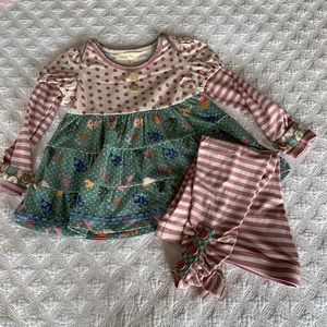 Matilda Jane dress+leggings